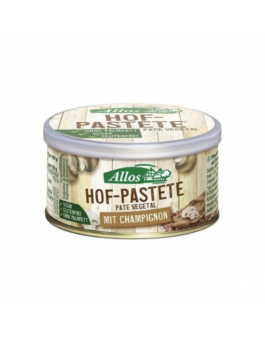 Pate Vegetal Con Champiñones Bio, 125 G de Allos