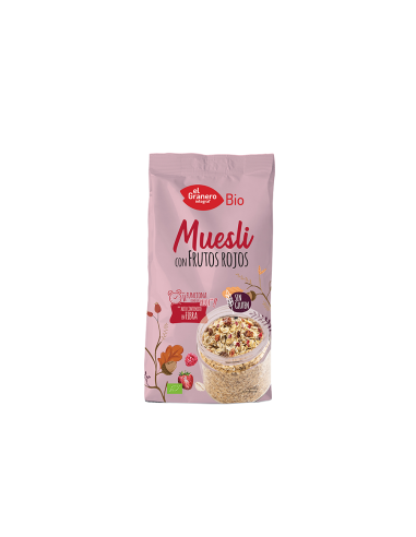 Muesli Con Frutos Rojos Sin Gluten Bio, 375 G de El Granero Integral