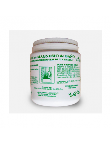 Sales de magnesio bote de 500 g Santa Isabel