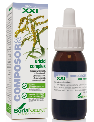 Composor 32 Uricid Complex Xxi 50Ml. de Soria Natural