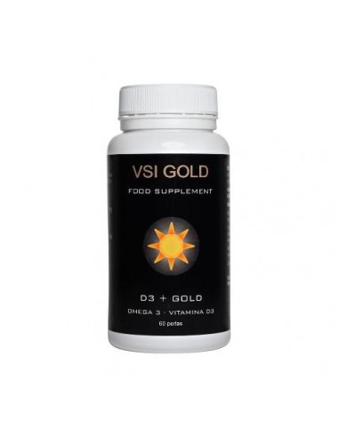 D3 + Gold 60 perlas de Vsi Gold Supplement