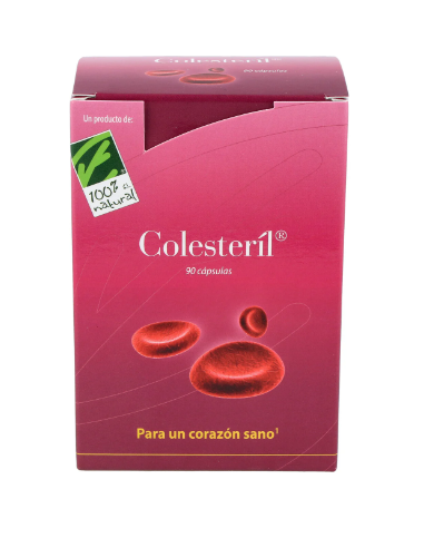 Colesteríl® 90. Caja con 90 cápsulas con 2,95mg de monacolinas (en blíster)