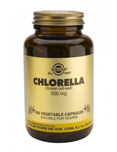 Clorella 520 mg  100 cápsulas vegetales Solgar