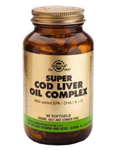 Super Cod Liver Oil Complex  60 cápsulas blandas Solgar