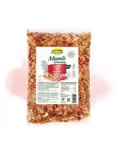 Muesli Crujiente Con Fresas, 750 G de Granovita