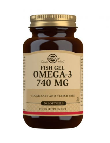 FishGel Omega3 740 mg  50 cápsulas blandas  Solgar