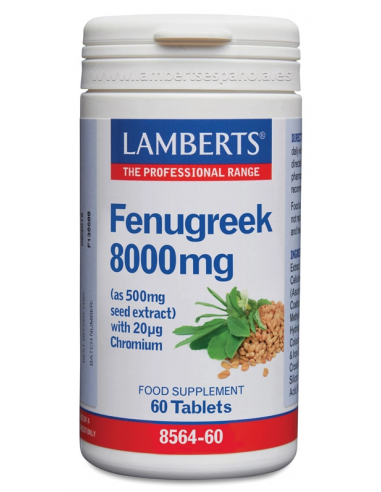 Fenogreco 8000Mg. Con Cromo 60 Comprimidos de Lamberts