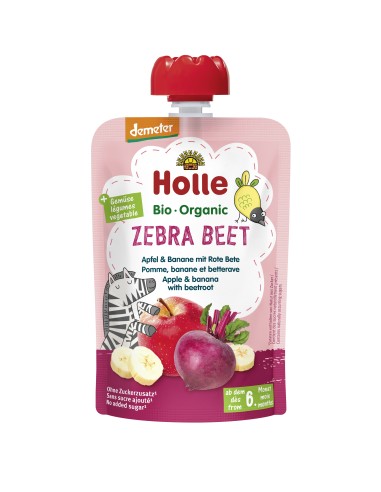 Smoothie Zebra Beet Manzana-Remolacha 6Meses 100Gr Holle