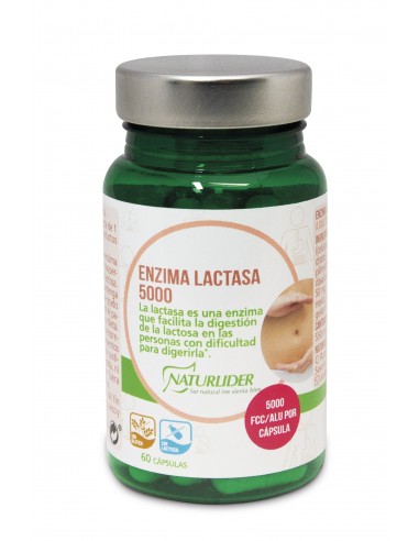 Enzima Lactasa 5000 Fcc 60 Vcaps de Naturlider