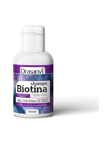 Champu Biotina Y Aloe Vera Cabello Teñido Y Sensible 100Ml Bote Drasanvi