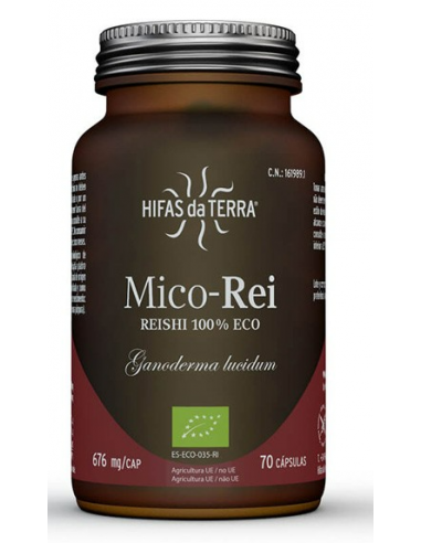 Mico Rei (Reishi) Hdt 70Cap. de Hifas Da Terra - Hdt