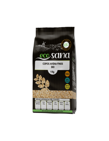 Copos Avena Fino Integral Bio 1 Kg Ecosana