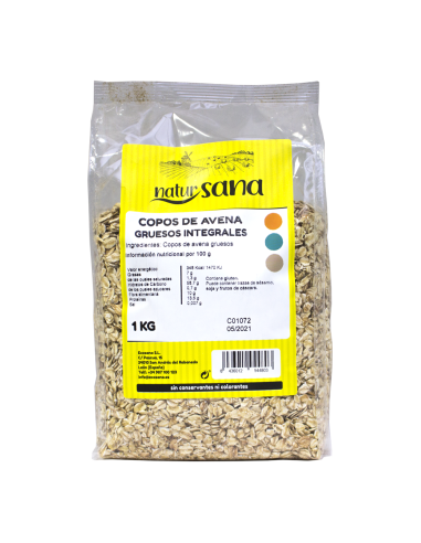 Copos Avena Grueso Integral 1Kg Natursana