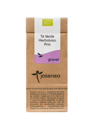 Té Verde-Hierbaluisa-Anís Bio 50 Gr. Bolsa Kraft Granel 50 Gr. de Josenea