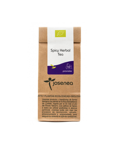 Spicy Herbal Tea Bio 10 Pir. Bolsa Kraft 10 Pirámides de Josenea