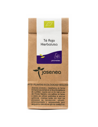 Té Rojo-Hierbaluisa Bio 10 Pir. Bolsa Kraft 10 Pirámides de Josenea