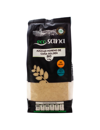 Azucar Moreno Caña Golden Bio 1Kg Ecosana