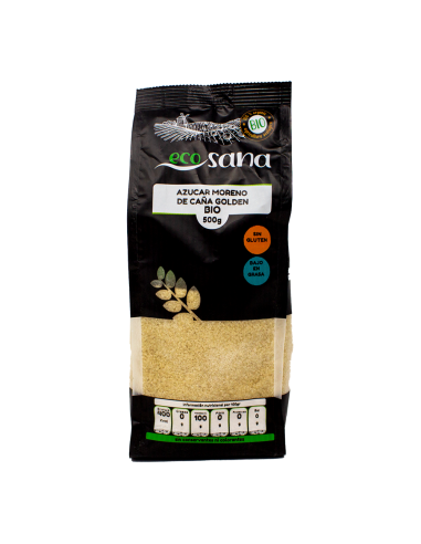 Azucar Moreno Caña Golden Bio 500G Ecosana