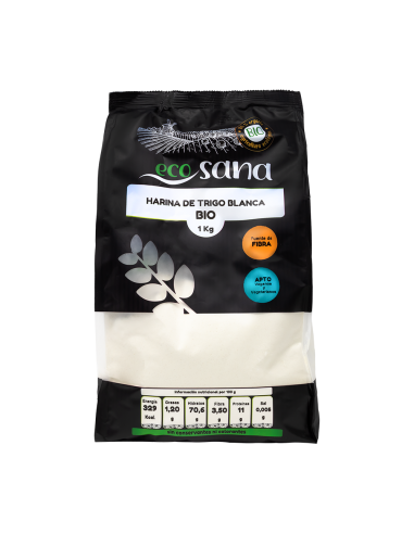 Harina Trigo Blanca Bio 1 Kg Ecosana