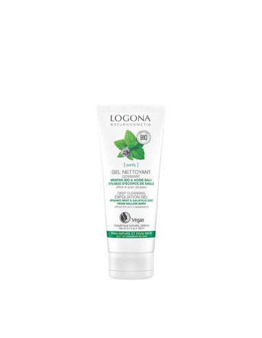 Gel Peeling Limpieza Profunda Menta & Acido Salici de Logona