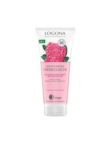 Gel Ducha Rosa Damascena & Manteca Karite 200 Ml de Logona