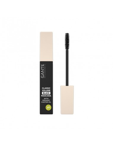 Mascara De Pestañas Volumen 01 Black 8 Mililitros Sante Naturkosmetik