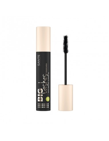 Mascara De Pestañas Big Lashes 01 Black 10 Mililitros Sante Naturkosmetik