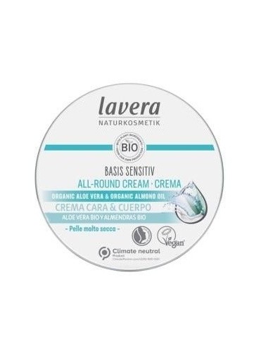 Basis Sensitiv Crema Cara Y Cuerpo 150 Mililitros Lavera