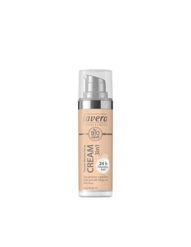 Crema Color Hidratante 3In1 Q10 Ivory Nude 02 30Ml de Lavera