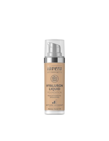 Maquillaje Fluido Hyaluron 03 Honey Sand 30Ml de Lavera