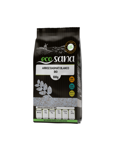 Arroz Basmati Blanco Bio 500G Ecosana