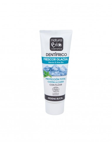 Dentifrico Frescor Glacial Con Fluor Mentol 75 Mililitros Naturabio Cosmetics