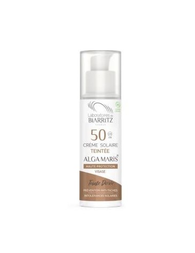 Crema Facial Color Dorado Spf50 50 Mililitros Alga Maris - Lab. Biarritz