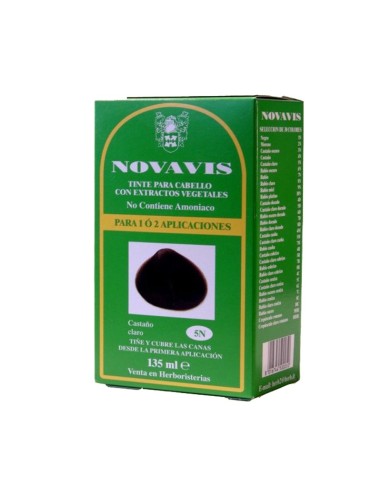 Tinte Novavis 5N Castaño Claro 120 Ml Novavis