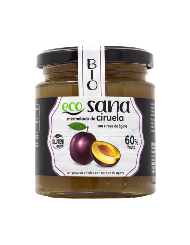 Mermelada Extra Ciruela S/Azucar Con Agabe Sirope Bio 260G E