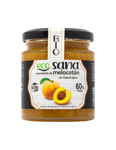 Mermelada Extra Melocoton S/Azucar Con Agabe Sirope Bio 260G