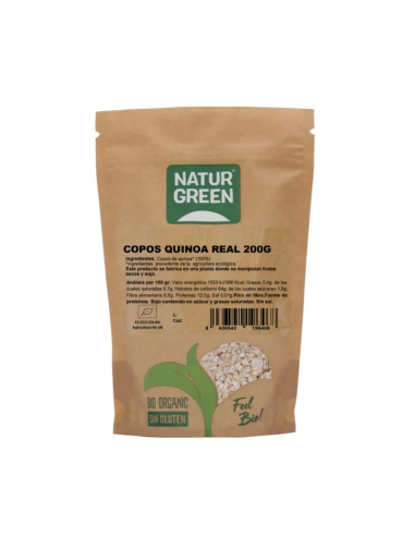 Copos De Quinoa Real Bio 200 Gr de Naturgreen