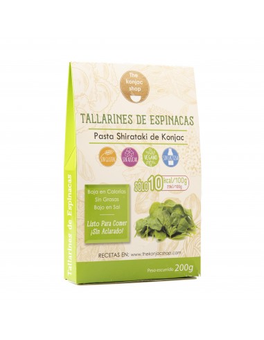 Tallarines De Espinacas  De Konjac 200Gr The Konjac Shop