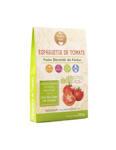 Espaguetis De Tomate Konjac 200 Gramos The Konjac Shop