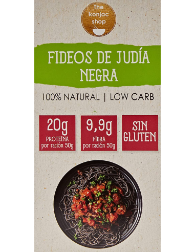 Fideos De Judia Negra 200 Gramos The Konjac Shop