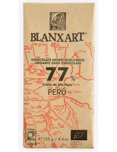 Chocolate Negro Peru 77% 125 Gr de Natursoy