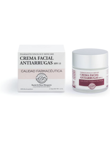 Crema Facial antiarrugas Spf15 50 Ml de Calidad Farmaceutica