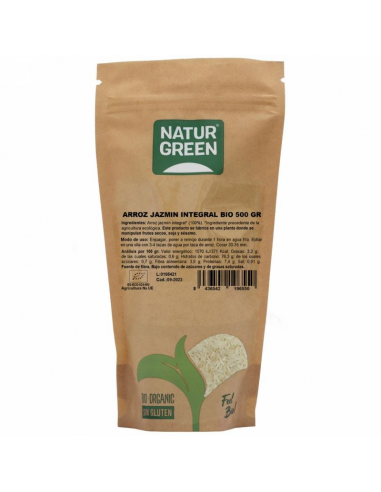 Arroz Jazmin Integral Bio 500 Gramos de Naturgreen