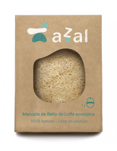 Manopla De Baño De Luffa Eco Ovalada Con Asa Azal