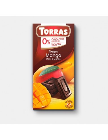 Chocolate Negro Con Mango 75 Gr de Torras