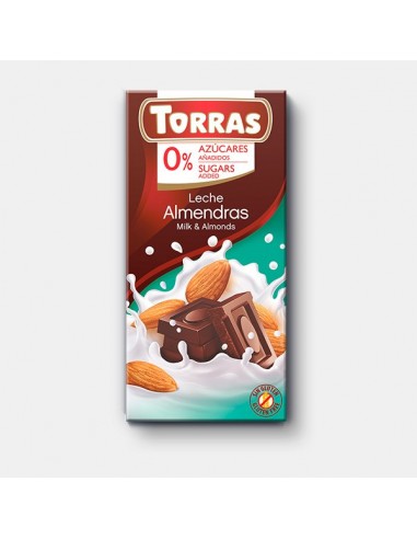 Chocolate Con Leche Y Almendras 75 Gr de Torras