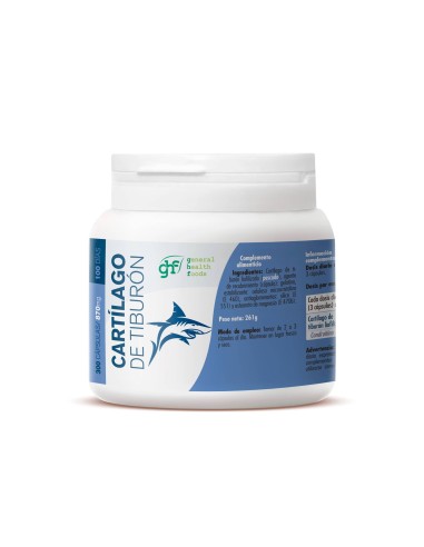 Cartilago de tiburon 750mg 300 capsulas GHF