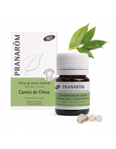 Canela De China Rama Con Hojas Bio 60 Minicapsulas de Pranarom