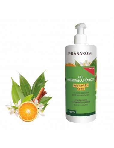 Gel Hidralcoholico Naranja Dulce/Canela 500Ml de Pranarom