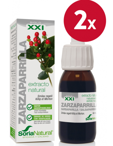 Pack 2 ud Extracto de Zarzaparrilla 50 ml de Soria Natural